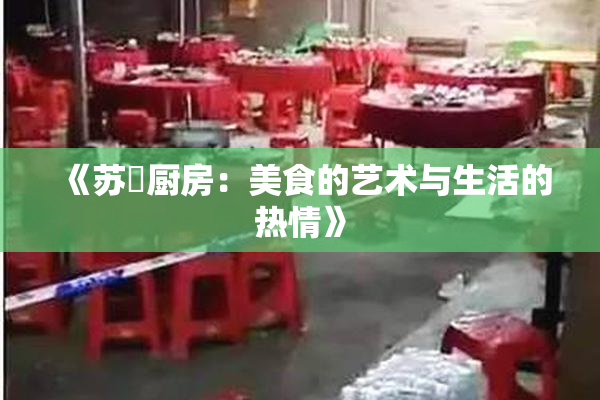 《苏玥厨房：美食的艺术与生活的热情》