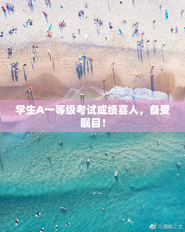 学生A一等级考试成绩喜人，备受瞩目！