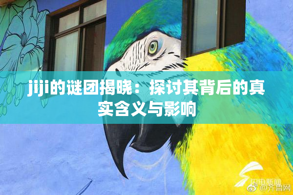 jiji的谜团揭晓：探讨其背后的真实含义与影响