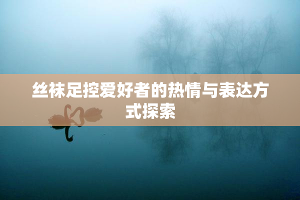 丝袜足控爱好者的热情与表达方式探索