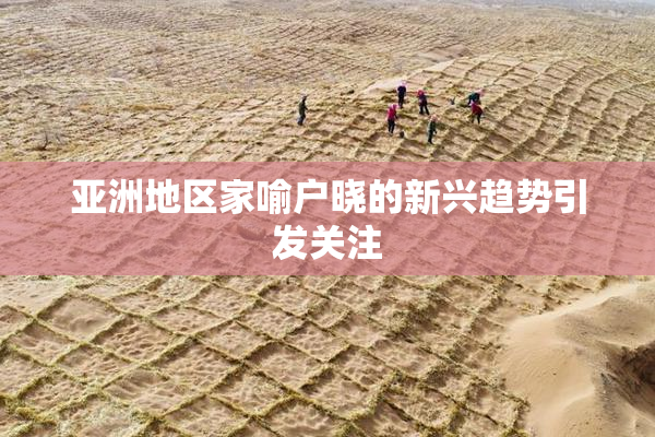 亚洲地区家喻户晓的新兴趋势引发关注