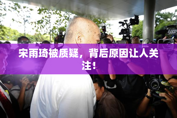 宋雨琦被质疑，背后原因让人关注！