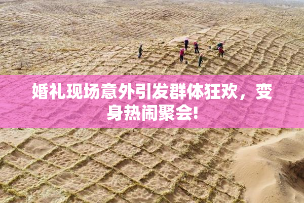 婚礼现场意外引发群体狂欢，变身热闹聚会!