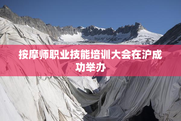 按摩师职业技能培训大会在沪成功举办