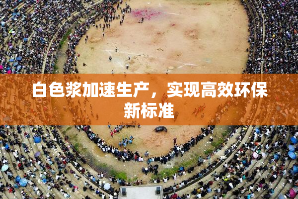 白色浆加速生产，实现高效环保新标准