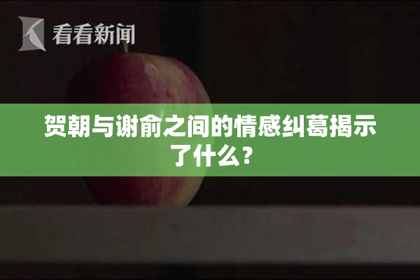 贺朝与谢俞之间的情感纠葛揭示了什么？