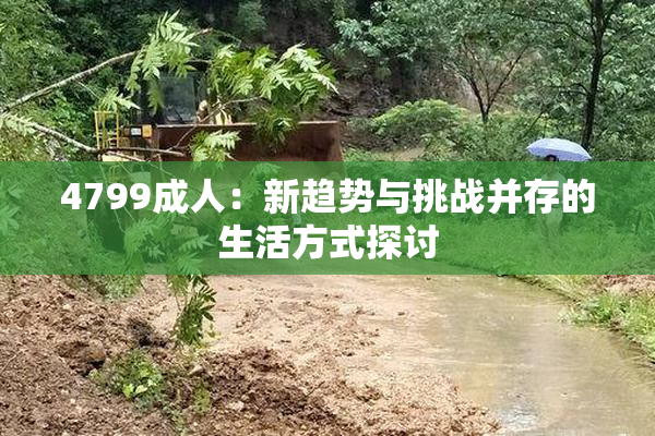 4799成人：新趋势与挑战并存的生活方式探讨