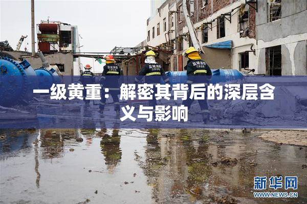 一级黄重：解密其背后的深层含义与影响