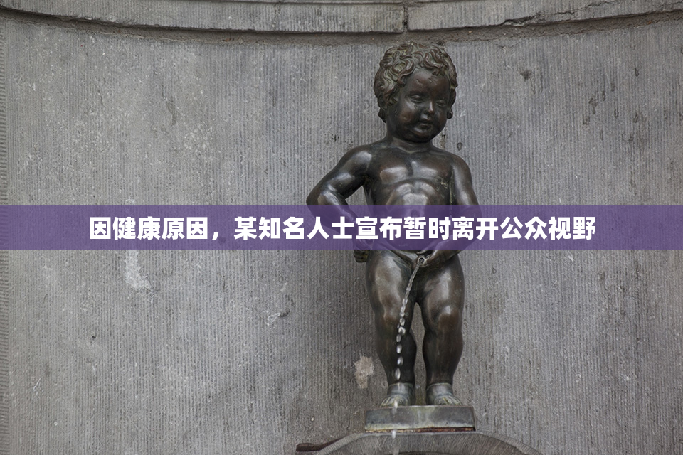 因健康原因，某知名人士宣布暂时离开公众视野