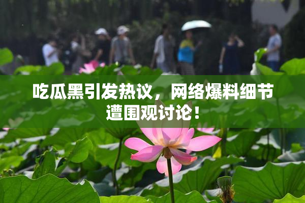 吃瓜黑引发热议，网络爆料细节遭围观讨论！