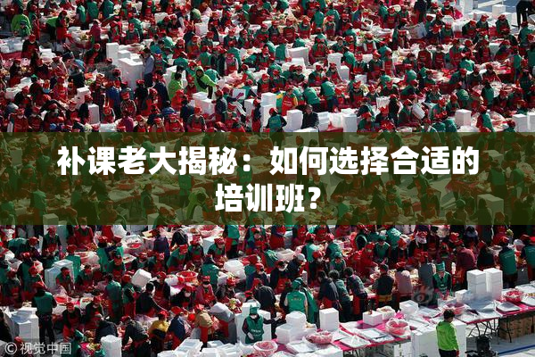 补课老大揭秘：如何选择合适的培训班？