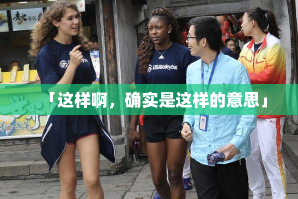 「这样啊，确实是这样的意思」