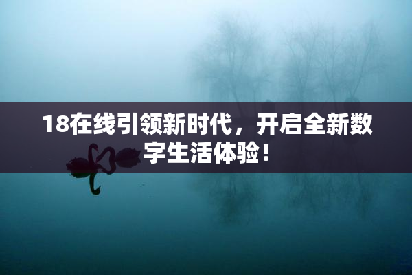 18在线引领新时代，开启全新数字生活体验！