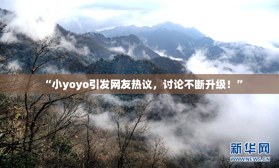 “小yoyo引发网友热议，讨论不断升级！”