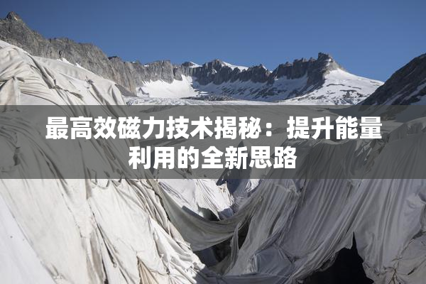 最高效磁力技术揭秘：提升能量利用的全新思路