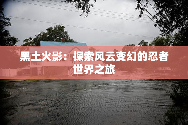 黑土火影：探索风云变幻的忍者世界之旅