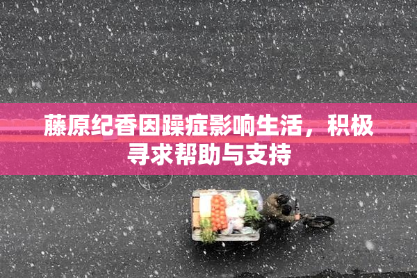藤原纪香因躁症影响生活，积极寻求帮助与支持