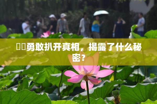 妺妺勇敢扒开真相，揭露了什么秘密？