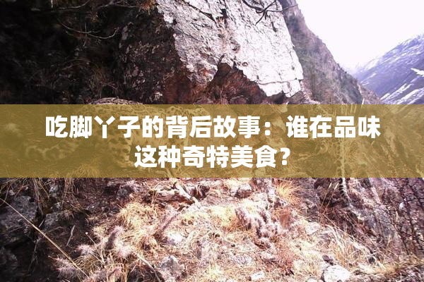 吃脚丫子的背后故事：谁在品味这种奇特美食？