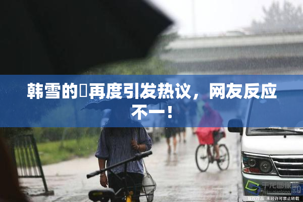 韩雪的婬再度引发热议，网友反应不一！
