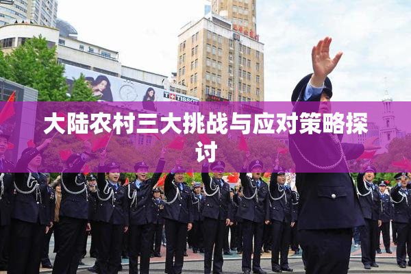大陆农村三大挑战与应对策略探讨