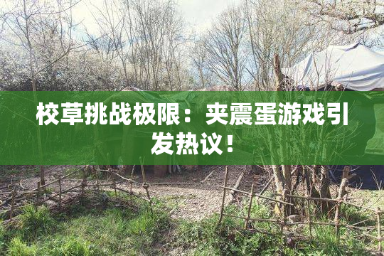 校草挑战极限：夹震蛋游戏引发热议！