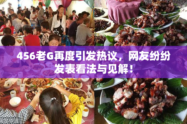 456老G再度引发热议，网友纷纷发表看法与见解！