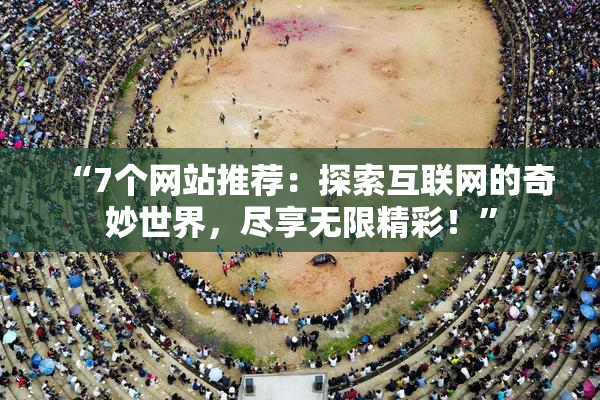 “7个网站推荐：探索互联网的奇妙世界，尽享无限精彩！”