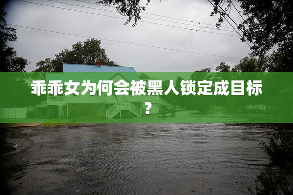 乖乖女为何会被黑人锁定成目标？