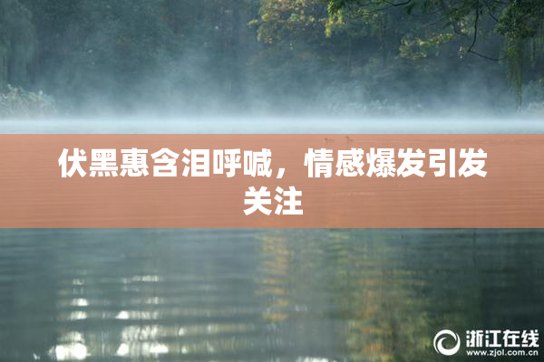 伏黑惠含泪呼喊，情感爆发引发关注
