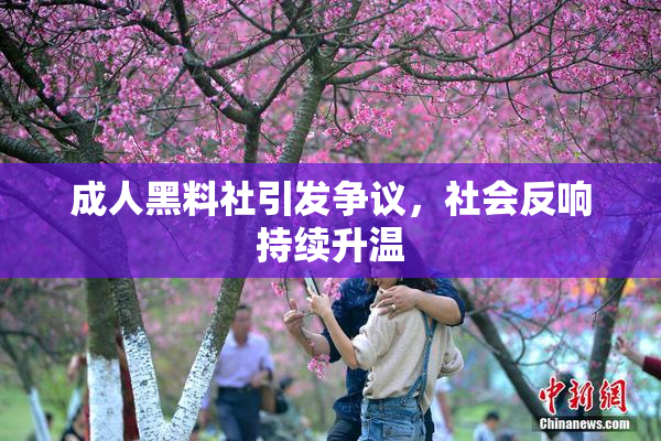 成人黑料社引发争议，社会反响持续升温
