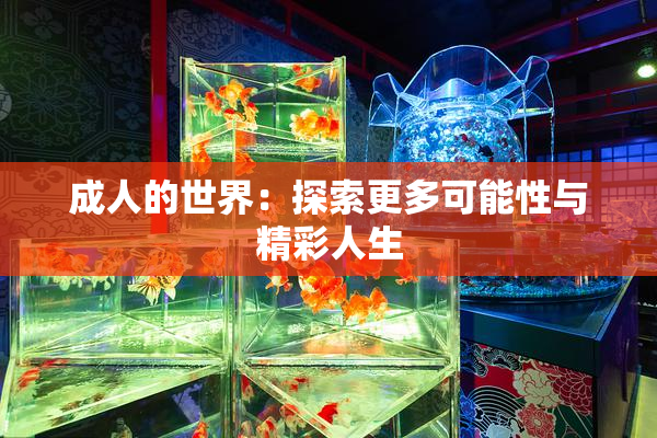 成人的世界：探索更多可能性与精彩人生