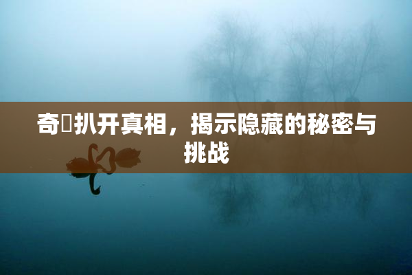 奇犽扒开真相，揭示隐藏的秘密与挑战