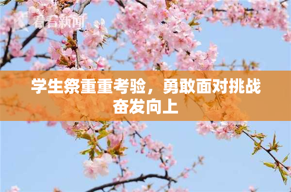 学生祭重重考验，勇敢面对挑战奋发向上
