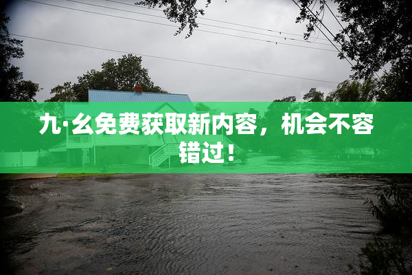 九·幺免费获取新内容，机会不容错过！