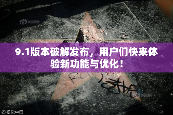 9.1版本破解发布，用户们快来体验新功能与优化！