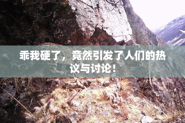 乖我硬了，竟然引发了人们的热议与讨论！