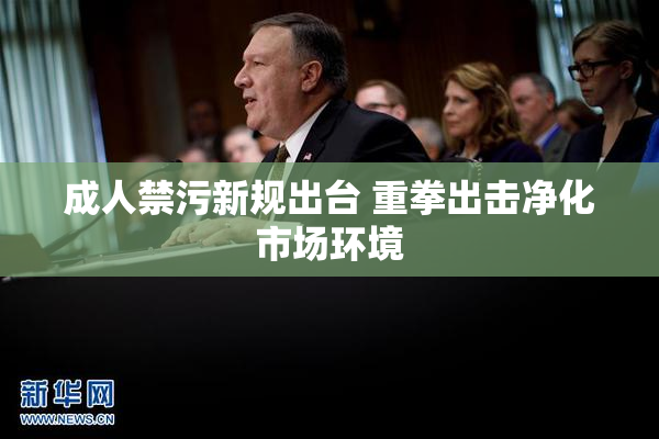 成人禁污新规出台 重拳出击净化市场环境