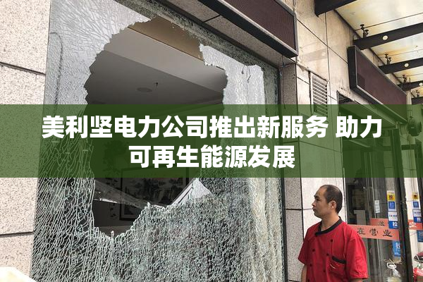 美利坚电力公司推出新服务 助力可再生能源发展