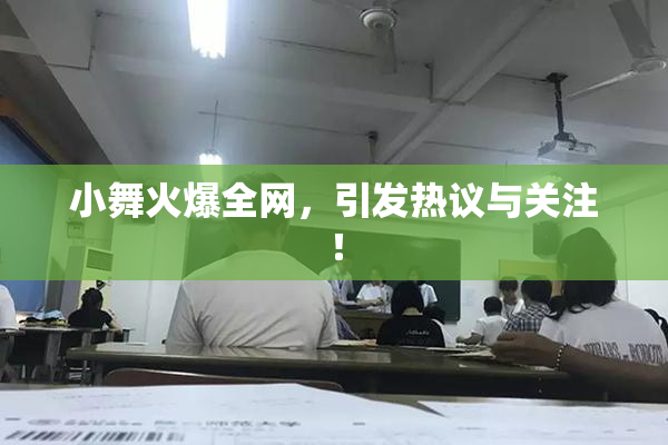 小舞火爆全网，引发热议与关注！