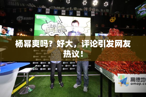 杨幂爽吗？好大，评论引发网友热议！