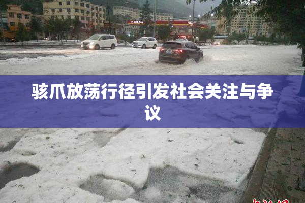 骇爪放荡行径引发社会关注与争议
