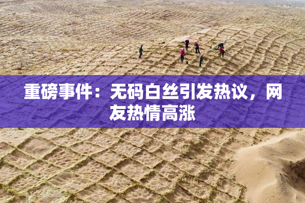 重磅事件：无码白丝引发热议，网友热情高涨