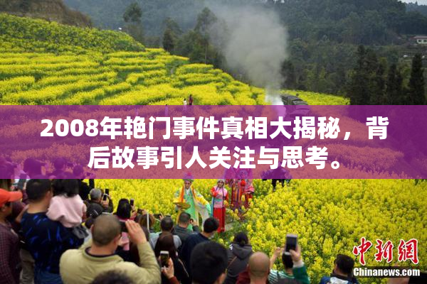 2008年艳门事件真相大揭秘，背后故事引人关注与思考。