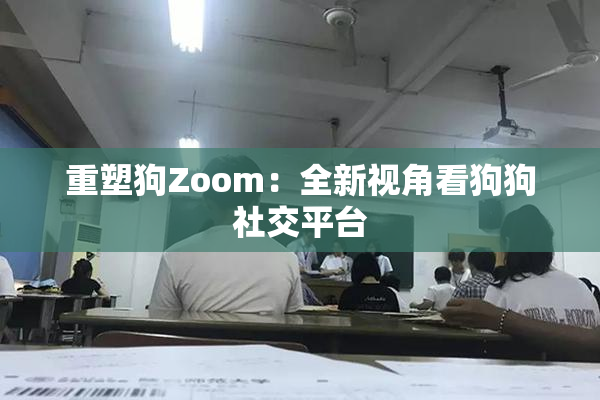 重塑狗Zoom：全新视角看狗狗社交平台