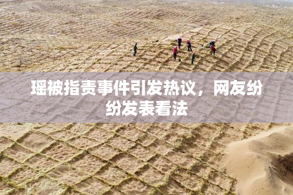瑶被指责事件引发热议，网友纷纷发表看法