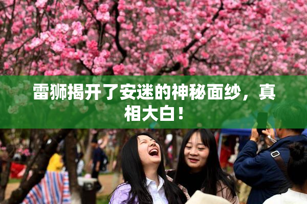 雷狮揭开了安迷的神秘面纱，真相大白！