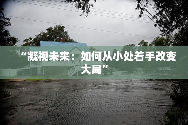 “凝视未来：如何从小处着手改变大局”