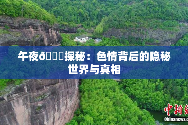 午夜🈚探秘：色情背后的隐秘世界与真相