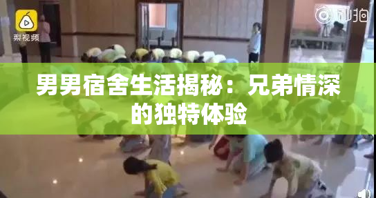 男男宿舍生活揭秘：兄弟情深的独特体验